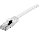 CORDON PATCH RJ45 S/FTP CAT 6a LSOH Snagless Blanc 0,50m